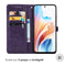 iMoshion Hoesje Geschikt voor Oppo A79 Hoesje Met Pasjeshouder - iMoshion Mandala Bookcase - Paars