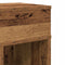 vidaXL - Nachtkastje - met - lade - 25x31x66 - cm - oud - houtkleurig