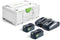 Festool 577707 - Accu energieset - 2 x 5,0 Ah accu's met DUO-sneloplaadapparaat in Systainer³ (2 stuks)