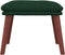 vidaXL - Voetenbank - 45x29,5x35 - cm - stof - donkergroen