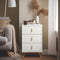SoBuy FBT115-L-W - Nachtkastje - 3 Lades - Wit 40x40x63cm
