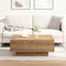 vidaXL - Salontafel - Artisan - Eiken - 80x80x31 - cm - Massief - Hout