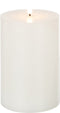 J-Line kaars - wit - medium - LED lichtjes