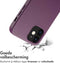 Accezz iPhone 12 Pro / 12 - Back Cover - MagSafe Leather - Heath Purple