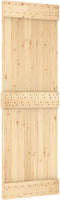 vidaXL - Schuifdeur - met - beslag - 70x210 - cm - massief - grenenhout