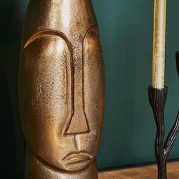 Vaas antiek goud - vaas groot goud - aluminium vaas - mag