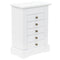 vidaXL - Sieradenkastje - met - spiegel - 25x13,5x34 - cm - MDF
