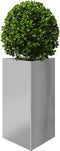 vidaXL - Plantenbak - driehoek - 50x43x75 - cm - gegalvaniseerd - staal