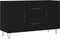 vidaXL - Dressoir - 100x36x60 - cm - bewerkt - hout - zwart