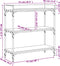 vidaXL - Wandtafel - met - schappen - 75x30x80 - cm - sonoma - eikenkleurig