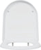 vidaXL - Snelle - Aflaat - Toiletzitting - met - Zachte - Sluiting - in - Duroplast - Wit
