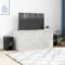 vidaXL Tv-meubel - 99x39x44 cm - koudgewalst staal - wit