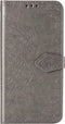 Hoesje Met Pasjeshouder Geschikt voor Motorola Moto G9 Play / Moto E7 Plus - Mandala Bookcase - Grijs