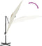 vidaXL - Zweefparasol - met - aluminium - paal - 400x300 - cm - zandwit