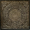 Wandpaneel Barcelona handgemaakt antique brown - Teak omlijsting 120 x 120 cm