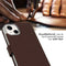 Selencia iPhone 14 - Echt Lederen Bookcase - 3 Pashouders - Bruin