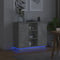 vidaXL - Dressoir - met - LED - Betongrijs - 90x32x75 - cm - Gelaagd - Hout