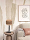 GOOD&MOJO Tafellamp Bhutan - Bamboe/Zwart - 22x22x40cm -