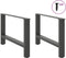 vidaXL - Salontafelpoten - 2 - st - 70x(42-43) - cm - staal - antraciet