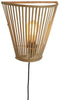 GOOD&MOJO Wandlamp Merapi - Bamboe Zwart - 30x15x30cm - Binnen Modern