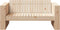 vidaXL - Tuinbank - 2-Zits - 134x60x62 - cm - Massief - Grenenhout