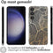 imoshion Hoesje Geschikt voor Samsung Galaxy S24 Plus Hoesje Siliconen - imoshion Design hoesje - Meerkleurig / Golden Leaves Transparant