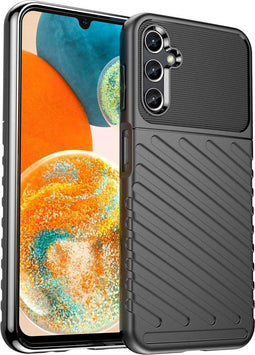 iMoshion Hoesje Geschikt voor Samsung Galaxy A14 (4G) Hoesje Siliconen - iMoshion Thunder Backcover - Zwart