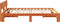 vidaXL - Bedframe - met - Hoofdbord - Gewaxte - Bruin - 140x200 - cm - Massief - Grenenhout