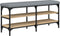 vidaXL - Schoenenbank - 102x32x47 - cm - bewerkt - hout - sonoma - eikenkleurig