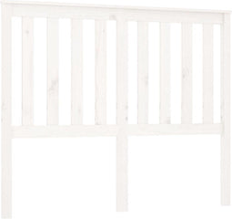 vidaXL - Hoofdbord - 141x6x101 - cm - massief - grenenhout - wit