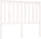 vidaXL - Hoofdbord - 141x6x101 - cm - massief - grenenhout - wit