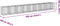 vidaXL - Schanskorf - 850x100x100 - cm - gegalvaniseerd - ijzer - zilverkleurig