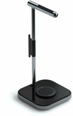 Satechi 2 In 1 Koptelefoon Stand - Draadloze MagSafe Oplader - Grijs