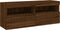 vidaXL - Tv-wandmeubel - met - LED-verlichting - 100x30x40 - cm - bruineikenkleur