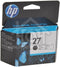 HP 27 - Inktcartridge - 280 pagina's - Zwart (C8727AE)