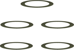 vidaXL - Platterring - 5 - stuks - Olijfgroen - Ø90/120 - cm - Staal