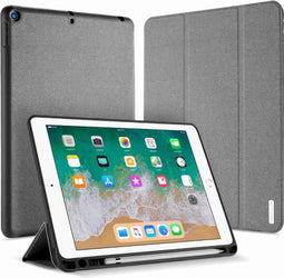 Dux Ducis Domo Book Case - Geschikt voor iPad 9.7 (2017/2018) - Dun ontwerp met magnetische sluiting - Grijs