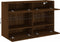 vidaXL - Tv-wandmeubel - met - LED - 98,5x30x60,5 - cm - bruin - eikenkleur