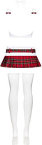 Obsessive School Kostuum - Erotische Rollenspel Kleding - Maat S/M - Rood