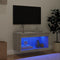 vidaXL - Tv-meubel - met - LED-verlichting - 60x30x30 - cm - grijs - sonoma - eiken