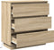 vidaXL - Nachttafel - met - LED - in - Sonoma - Eik - - - 71x34,5x75 - cm - - - Geengineerd - Hout
