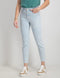 Only Emily Life Straight Fit Jeans - Cropped fit - Highwaist - Bleached wash - W26 x L30