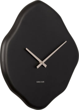 Wall clock Organic Diamond black
