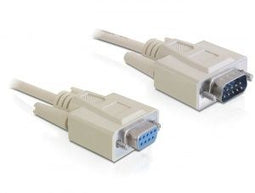 Delock RS-232 - Seriële kabel 9-pins - 1m - Beige