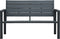 vidaXL - Tuinbank - hout-look - 120 - cm - HDPE - grijs