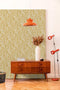 DUTCH WALLCOVERINGS Behang Mae oker en beige
