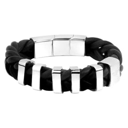 Armband Heren Police Leer 19 cm