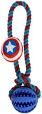 Hondenspeelgoed Marvel The Avengers Captain America Blauw 10 x 30 x 7 cm