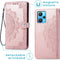 iMoshion Hoesje Geschikt voor Realme 9 Pro Plus Hoesje Met Pasjeshouder - iMoshion Mandala Bookcase - Rosé Goud