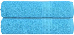 vidaXL - Badhanddoeken - 2 - st - 100x150 - cm - 360 - g/m² - 100% - katoen - turquoise